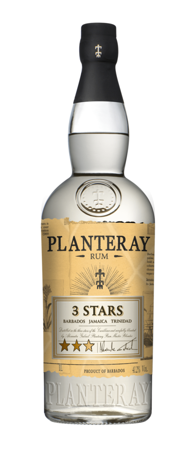 RUM PLANTERAY 3 STARS WHITE POURING